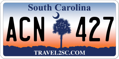 SC license plate ACN427