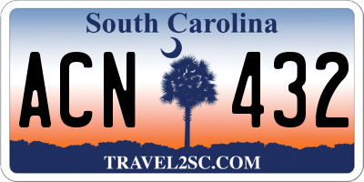 SC license plate ACN432