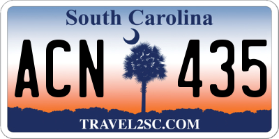 SC license plate ACN435