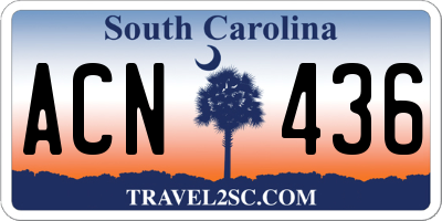 SC license plate ACN436