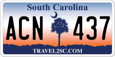 SC license plate ACN437