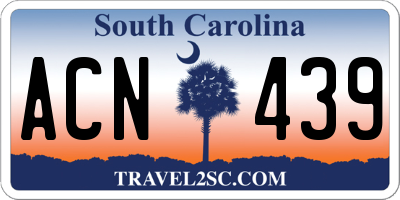 SC license plate ACN439
