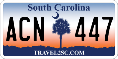 SC license plate ACN447