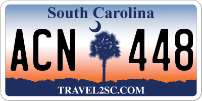 SC license plate ACN448