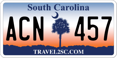 SC license plate ACN457