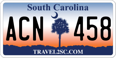 SC license plate ACN458