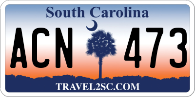 SC license plate ACN473
