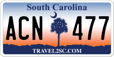 SC license plate ACN477