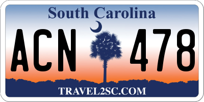 SC license plate ACN478
