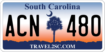 SC license plate ACN480
