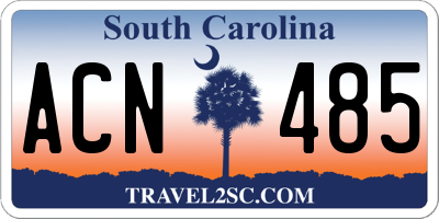SC license plate ACN485