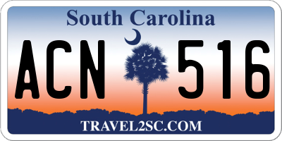 SC license plate ACN516