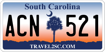 SC license plate ACN521