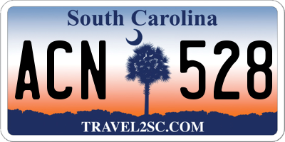 SC license plate ACN528