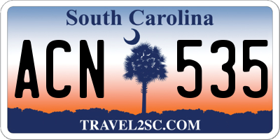 SC license plate ACN535