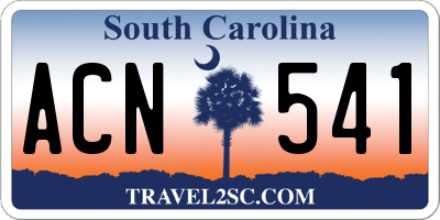 SC license plate ACN541
