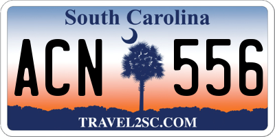 SC license plate ACN556