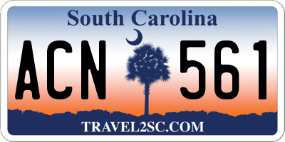 SC license plate ACN561