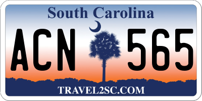 SC license plate ACN565