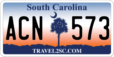 SC license plate ACN573