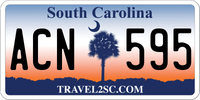 SC license plate ACN595