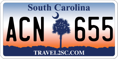 SC license plate ACN655