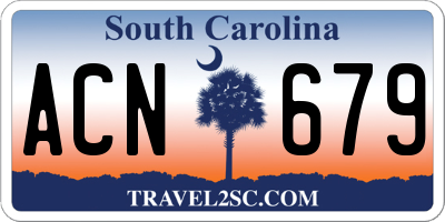 SC license plate ACN679
