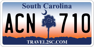 SC license plate ACN710