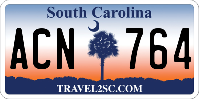 SC license plate ACN764