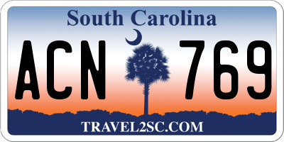 SC license plate ACN769