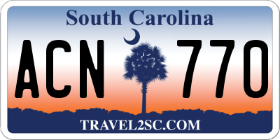 SC license plate ACN770