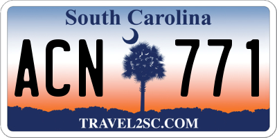SC license plate ACN771