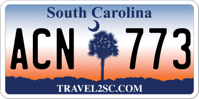 SC license plate ACN773