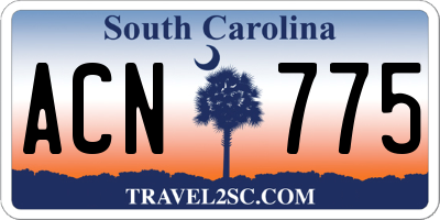 SC license plate ACN775