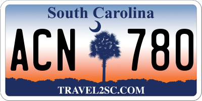 SC license plate ACN780