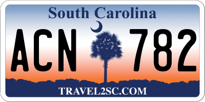 SC license plate ACN782