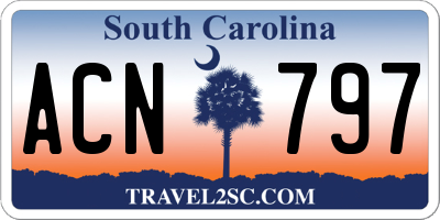 SC license plate ACN797