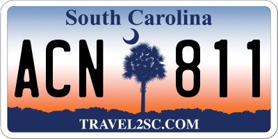 SC license plate ACN811