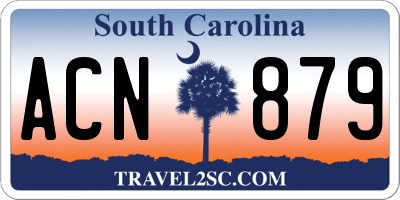 SC license plate ACN879