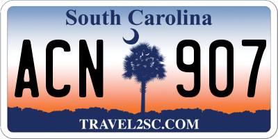 SC license plate ACN907