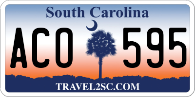 SC license plate ACO595