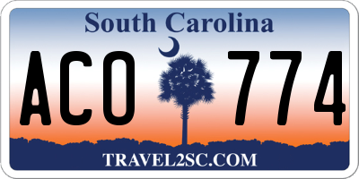 SC license plate ACO774