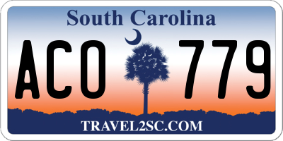 SC license plate ACO779
