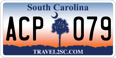SC license plate ACP079