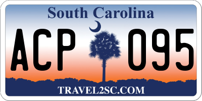 SC license plate ACP095