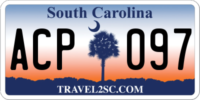 SC license plate ACP097