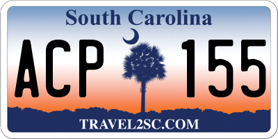 SC license plate ACP155
