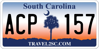 SC license plate ACP157