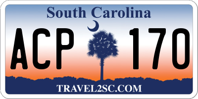 SC license plate ACP170