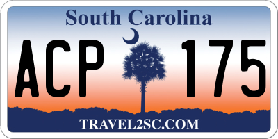 SC license plate ACP175
